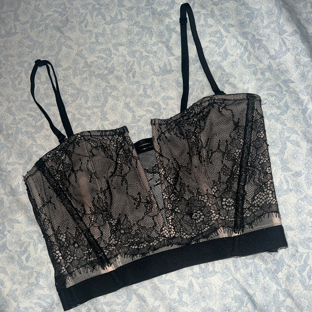 Elegant Black Lace Bralette